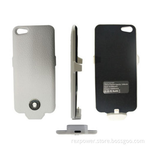 Backup Battery for iPhone 5, 2,500mAh Capacity, 5V DC, 800mA Input, 5V DC, 800mA Output